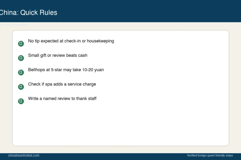 Tipping in Chinese Hotels: Do You Need To? (2026 Norm)